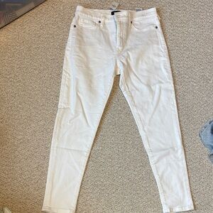 NWT-Banana Republic Mid-Rise SkinnyWhite Jeans